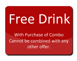 Free Drink w Purchase of Combo